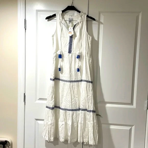 white christmas dresses Tommy Bahama Women's Two Palms Double Ruffle Dress